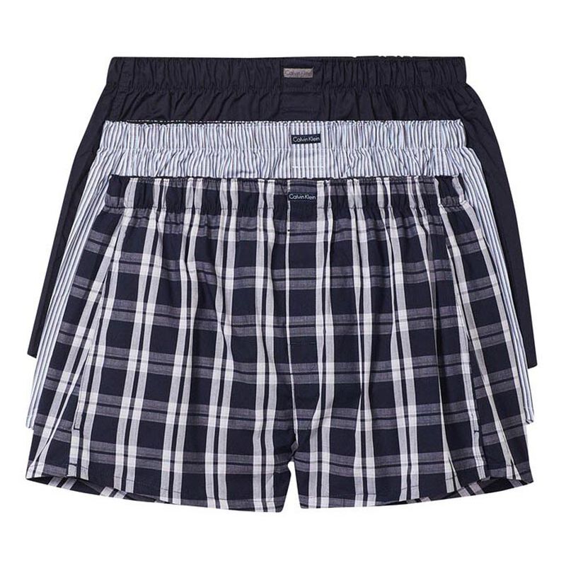 Calvin Klein Cotton Classics Woven Boxers - 3 Pack image number 1